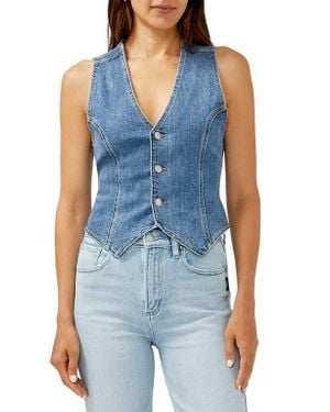 Silver Jeans Co. Classic Denim Vest - Blue