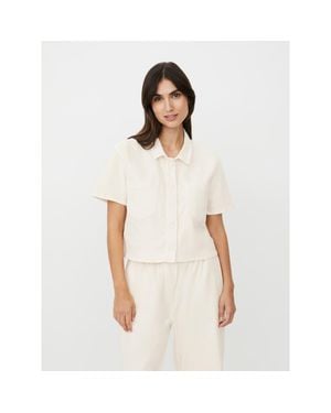 Masai Maivonelle Cropped Shirt - White