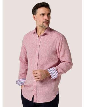 Koy Clothing Classic Linen Long Sleeve Shirt - Pink