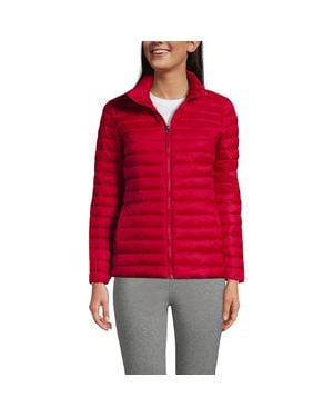 Lands' End School Uniform Thermoplume Jacket - Red