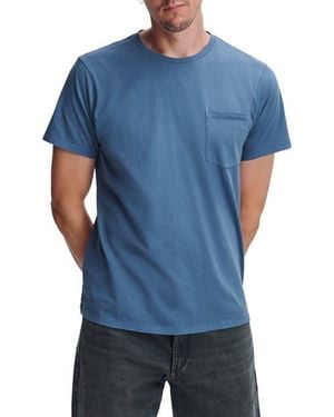 Rag & Bone Classic Fit Garment Dye Pocket T-Shirt - Blue