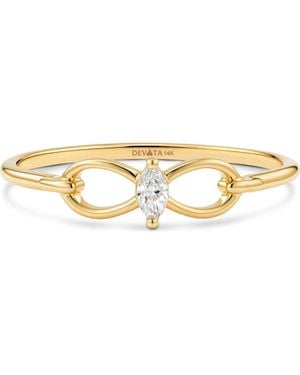 DEVATA Infinity Marquise Lab Grown Diamond Ring - Metallic