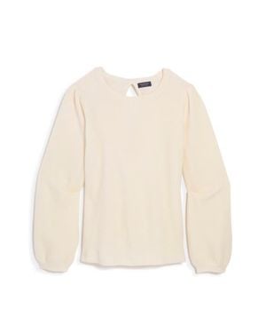 Vineyard Vines Bow Back Merino Wool Blend Sweater - Natural