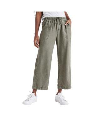 Splendid Angie Crop Wide Leg Pants - Green