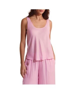 Etam Cheeta Pajama Tank - Pink