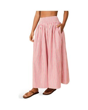 Solid & Striped The Noreen Cotton Maxi Skirt - Pink
