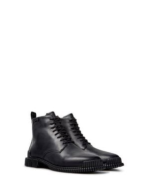 Camper Pix Lace-Up Bootie - Black
