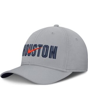 Nike Houston Astros Primetime Rise Dri-Fit Flex Hat - Gray