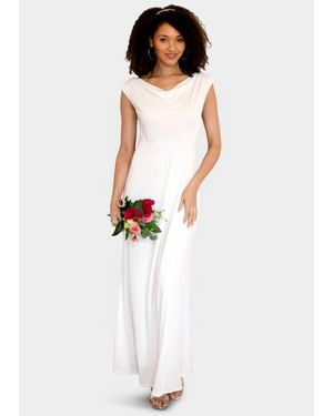 Alie Street London Cruise Cowl Neck Maxi Dress - White