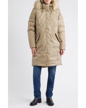 Helly Hansen Vega Waterproof Insulated Parka With Faux Fur Trim - Natural