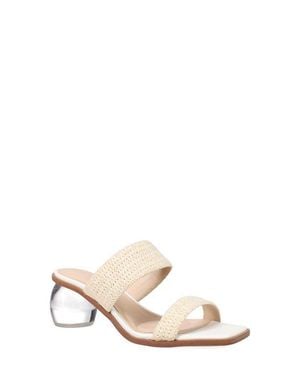Pelle Moda Lela Raffia Slide Sandal - Multicolor