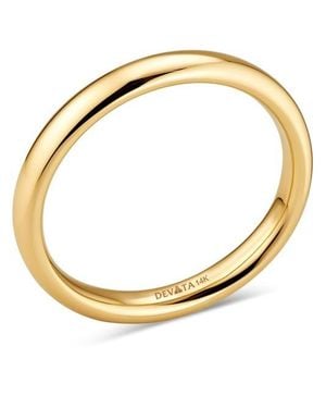 DEVATA 3Mm Dome Forever Band Ring - Metallic
