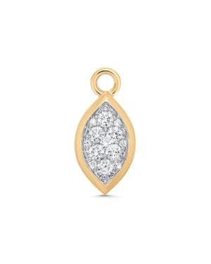 Sara Weinstock Marquis Diamond Pendant Charm - White
