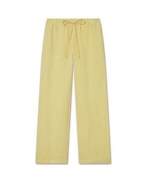 VIR VITA Delphine Linen Pant - Yellow