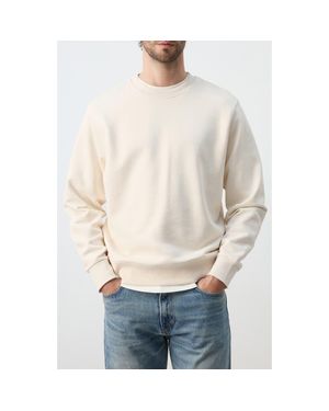 Mango Regular Fit Cotton Sweatshirt - Natural