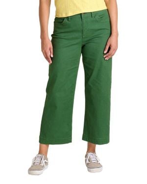 Toad & Co. Earthworks Wide Leg Pant - Green