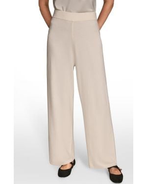 Donna Karan Pull On Sweater Pants - Natural