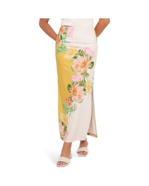 Petal & Pup Floral Print Maxi Skirt - Yellow