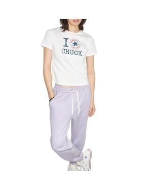 Converse I Love Chuck Tee - Purple