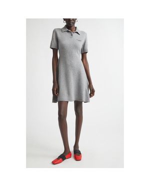 Givenchy Wool & Cashmere Polo Minidress - Gray