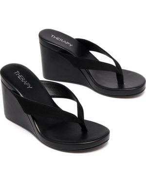 Therapy Australia Ren Wedge Sandal - Black