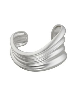 Reiss Florence Fluid Cuff Bracelet - Gray