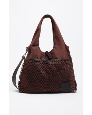 Bimba Y Lola Large Nylon Paper Bag - Brown