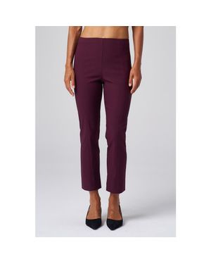 Franne Golde Cropped Stretch Magic Pant - Purple