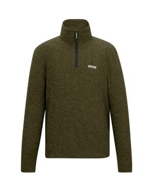 Regatta Thompson Marl Half Zip Fleece Jacket - Green