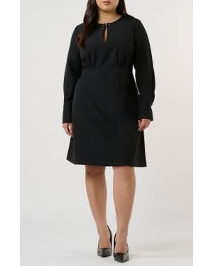 Estelle Nia Long Sleeve Minidress - Black