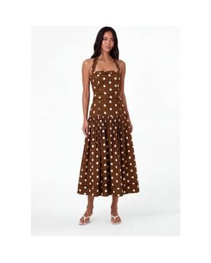 Nicholas Vivianne Dress - Brown