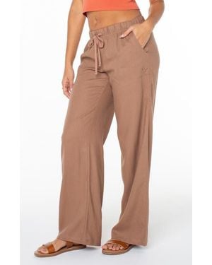 Roxy Lagoon Cover-Up Pants - Brown