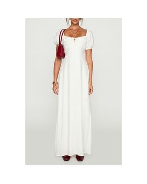 Princess Polly Song Puff Sleeve Maxi Dress - White