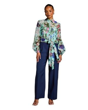 Coast Petite Pintuck Detail Wide Leg Jumpsuit - Blue