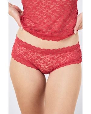 Papinelle Lulu Lace Boyshorts - Red