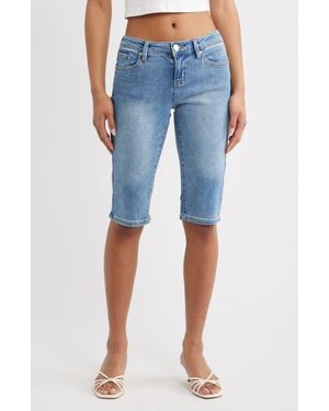 YMI Essential Low Rise Denim Capri Jeans - Blue