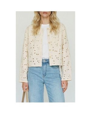 Vero Moda Karly Cotton Broderie Jacket - White