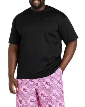 Psycho Bunny Big & Tall Oscar Relaxed-Fit Graphic Tee - Black