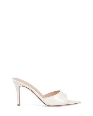 Gianvito Rossi Elle 85 Mule - White