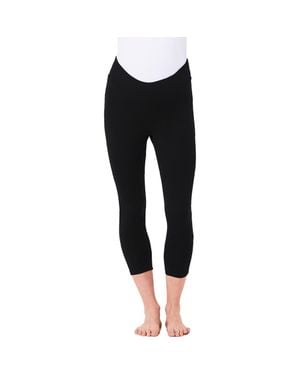Ripe Maternity Organic Essential 3/4 Leggings - Black