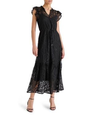 Steve Madden Osiris Lace Maxi Dress - Black