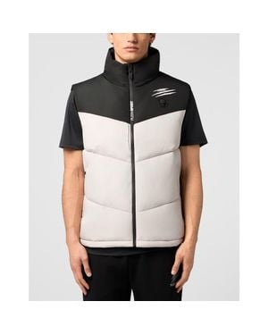 Philipp Plein Puffer Jacket Vest - Black