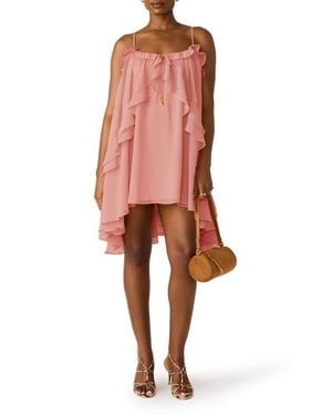 Steve Madden Lorella High-Low Minidress - Orange