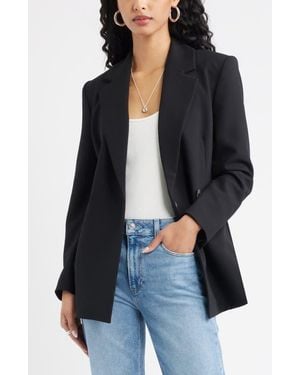 Open Edit The Icon Double Breasted Blazer - Black