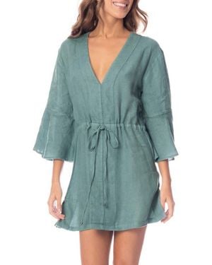 Maaji Eucalyptus Joy Cover-Up Dress - Blue