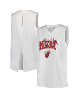 Levelwear Miami Heat Paisley Peekaboo Tank Top - White