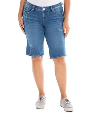 Slink Jeans Denim Bermuda Shorts - Blue