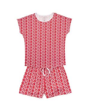 Lila and Hayes Riley Pajama Short Set - Red