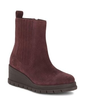 Lucky Brand Sondruh Platform Wedge Bootie - Red