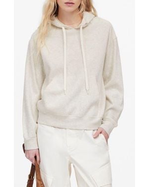 Madewell Heathered Hooded Sweatshirt - White